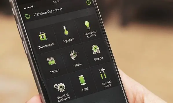 Ovládání chytré domácnosti